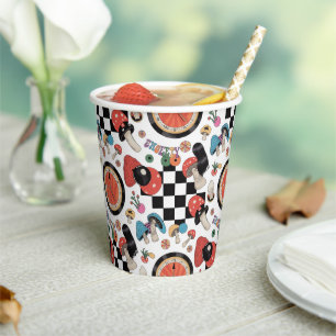 Gobelets En Papier Alice au pays des merveilles Motif