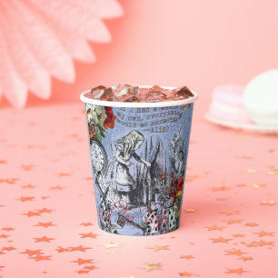 Gobelets En Papier Alice rideau de nonsens merveilleux classique