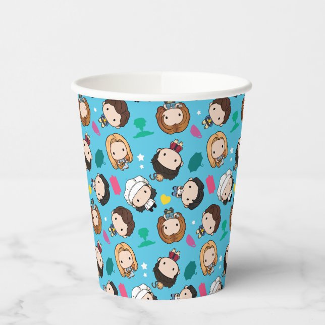 Gobelets En Papier AMIS™ | Caractère Motif Chibi (Gauche)
