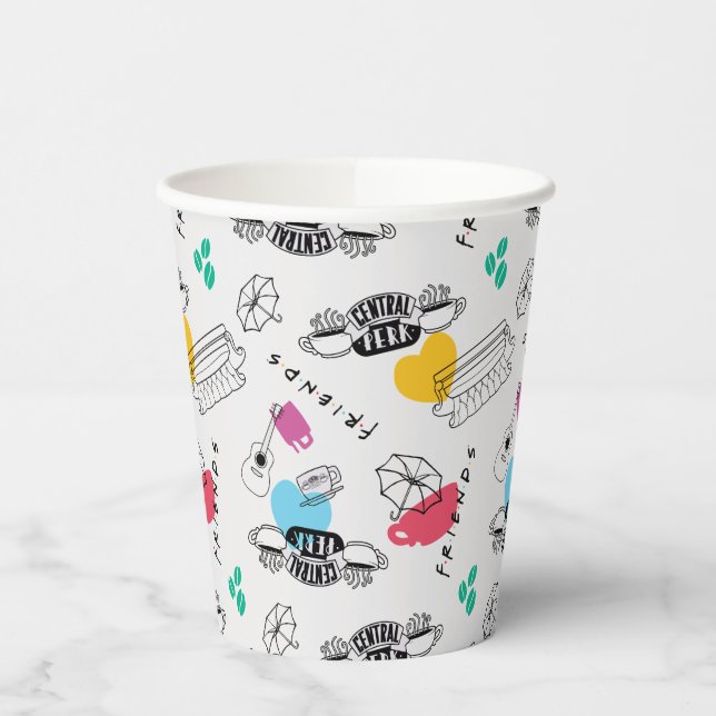 Gobelets En Papier AMIS™ | Motif d'icône (Gauche)
