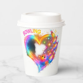 Gobelets En Papier Amour de quilles lumineux