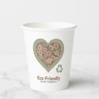 Gobelets En Papier Amour Éco et Coeur