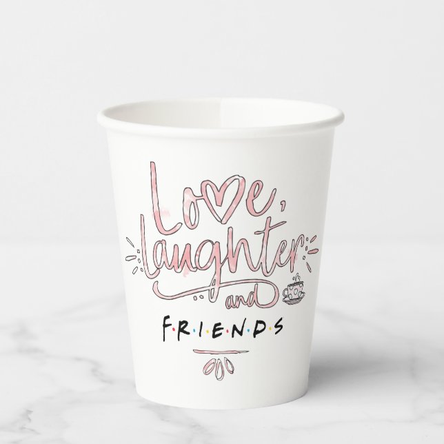 Gobelets En Papier Amour, rire et amis™ (Gauche)