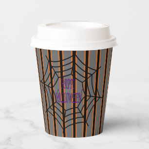 Gobelets En Papier Amusement et fantaisie Halloween Spider Webs