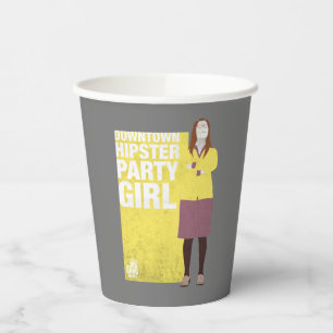 Gobelets En Papier Amy   Downtown Hipster Party Girl