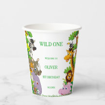 Animaux Wild One Jungle safari de verdure pour les
