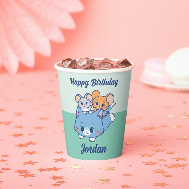 Gobelets En Papier Anime Tom, Jerry et Tuffy (Insitu)