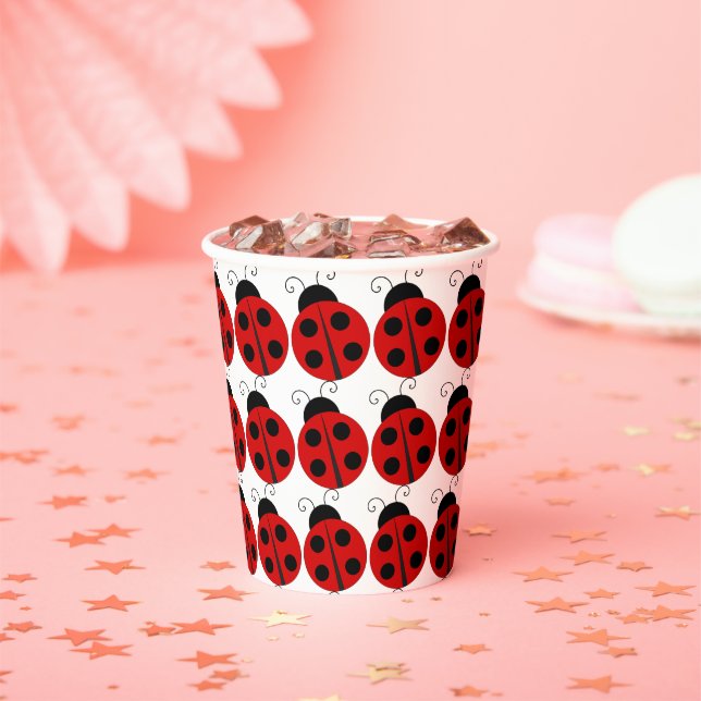 Gobelets En Papier Anniversaire de Ladybug (Insitu)