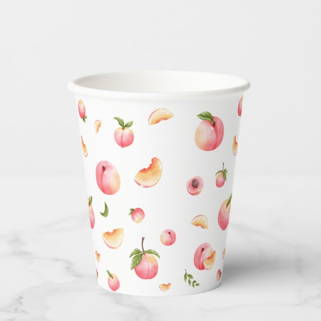 Gobelets En Papier Anniversaire de Peach (Recto)