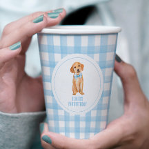 Anniversaire de puppy preppy carreaux