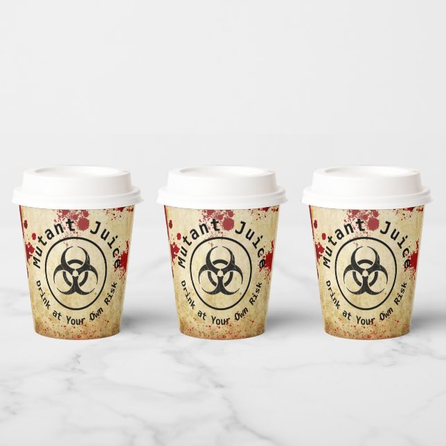 Gobelets En Papier Anniversaire de Zombie Apocalypse | Bioaléa d'Hall (Multi)