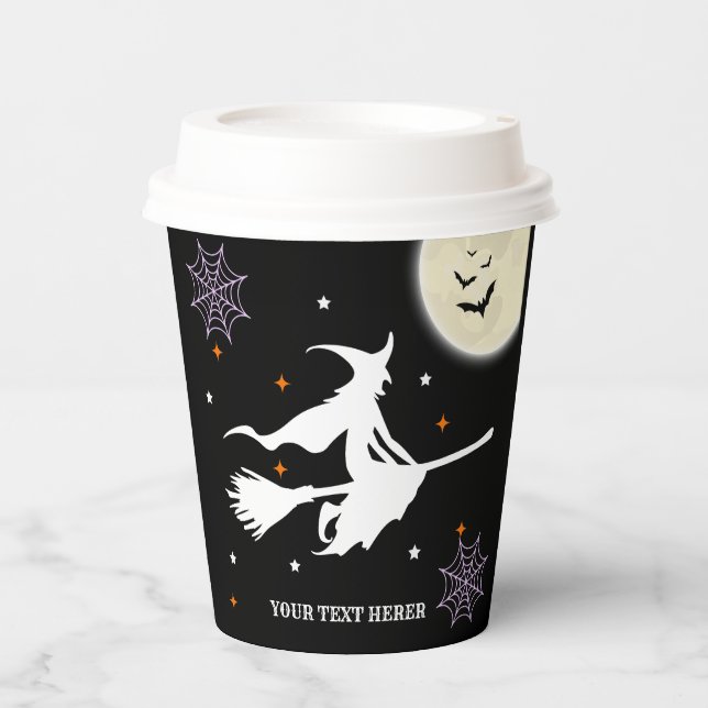 Gobelets En Papier Anniversaire d'Halloween pour enfants - Petite sor (Recto)
