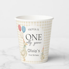 Gobelets En Papier Anniversaire d'une oie sotte