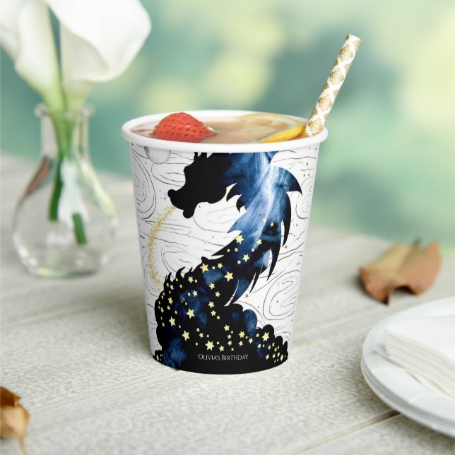 Gobelets En Papier Anniversaire majestueux du dragon mythique (Insitu)