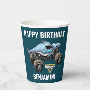 Gobelets En Papier Anniversaire Monster Jam Megalodon