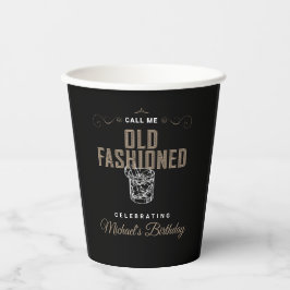 Gobelets En Papier Appelez-moi Whiskey Cocktail Anniversaire