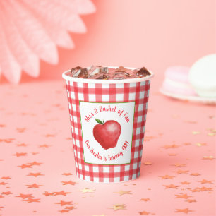 Gobelets En Papier Apple Birthday Paper Cup - Bushel Fun