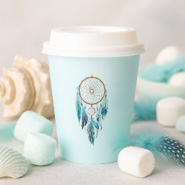 Gobelets En Papier Aquamarine Baby shower Dreamcatcher