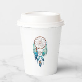 Gobelets En Papier Aquamarine Baby shower Dreamcatcher