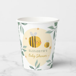 Gobelets En Papier Aquarelle Bee Honey Baby shower sucré