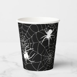 Gobelets En Papier Araignées éffrayantes sur Cobwebs Halloween