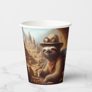 Gobelets En Papier Archéologue Sloth