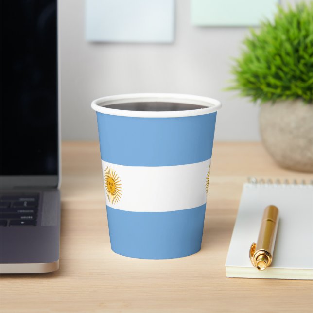 Gobelets En Papier Argentina flag (Insitu)