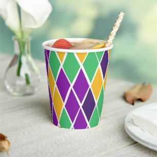 Gobelets En Papier Arlequin ivre