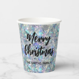 Gobelets En Papier Arrière - plan en pierre optique Holographique Joy
