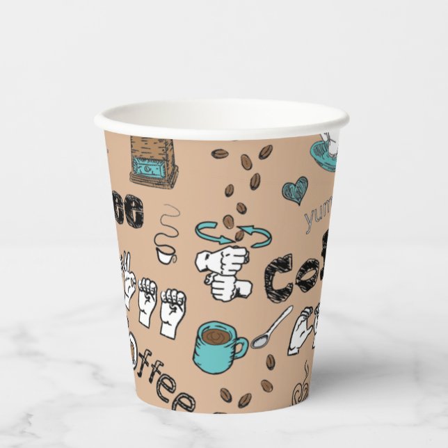 Gobelets En Papier ASL Coupes de papier café (Recto)
