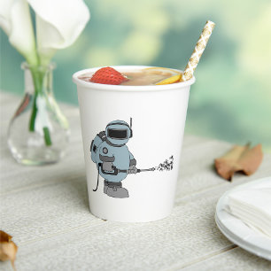 Gobelets En Papier Astronaute Sci-Fi des étoiles de l'astronaute spat