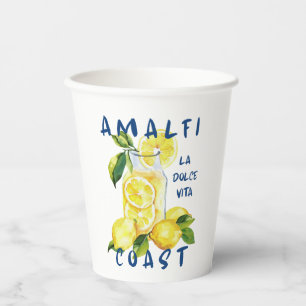 Gobelets En Papier Autocollant Côte d'Amalfi – La Dolce Vita Limoncel