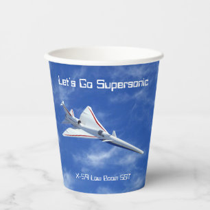 Gobelets En Papier Avion supersonique à faible bang X-59