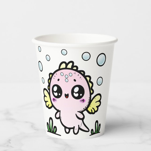Gobelets En Papier Axolotl (Recto)
