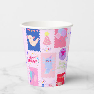 Gobelets En Papier Axolotl birthday