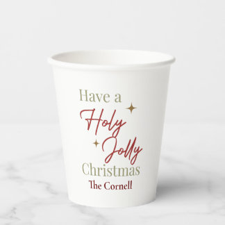 Gobelets En Papier Ayez un saint Noël joyeux