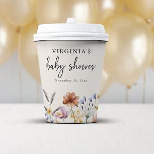 Gobelets En Papier Baby-Shopping Bohème