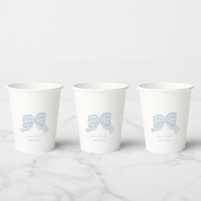 Gobelets En Papier Baby shower arc bleu (Multi)