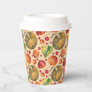 Gobelets En Papier Baby shower Automne Petit Citrouille