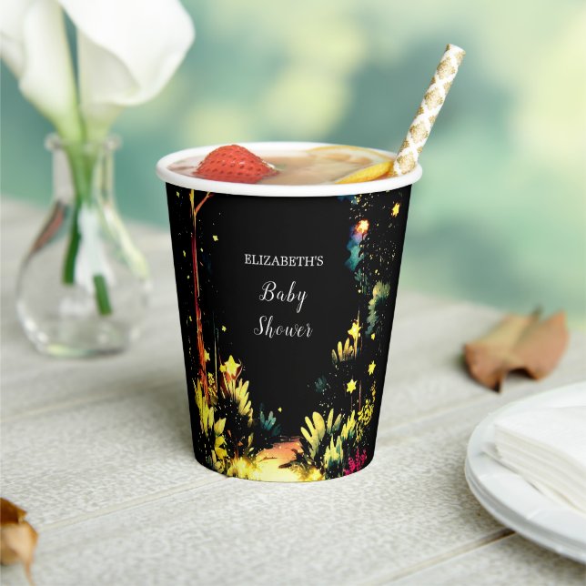 Gobelets En Papier Baby shower boisé enchanté (Insitu)