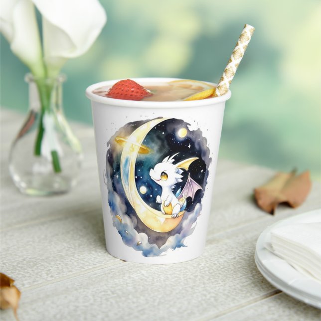 Gobelets En Papier Baby shower de dragon mystique (Insitu)