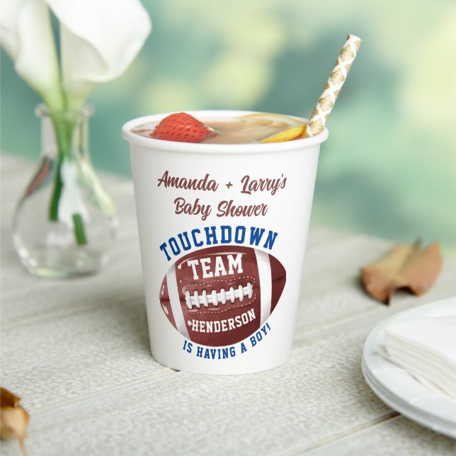 Gobelets En Papier Baby shower de football (Insitu)