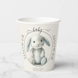 Gobelets En Papier Baby shower de lapin farci de boue