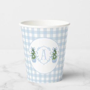 Gobelets En Papier Baby shower de Noël du garçon bleu du sud de Prepp