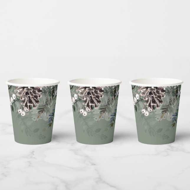 Gobelets En Papier Baby shower d'hiver (Multi)