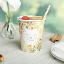 Baby shower d'oie blanche jaune