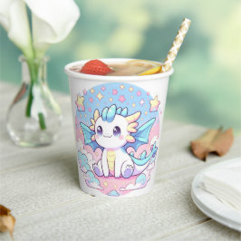 Gobelets En Papier Baby shower Dragon Simple Cute