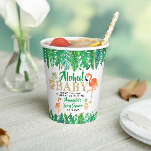 Gobelets En Papier Baby Shower Été Tropical Luau Garçons