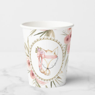 Gobelets En Papier Baby shower Girl Boho Fox