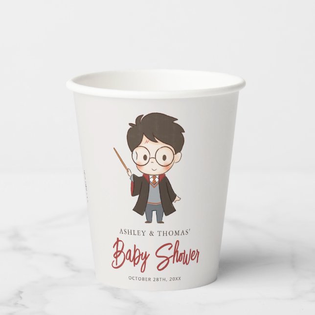Gobelets En Papier Baby shower Harry Potter simple (Recto)
